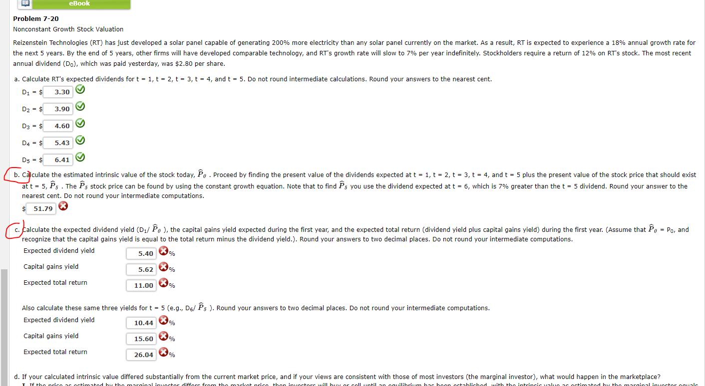 B and C are incorrect and I don't understand wha the correct