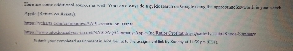 Assignment: Finance and Operations Assignment Finance and Operations This week we look