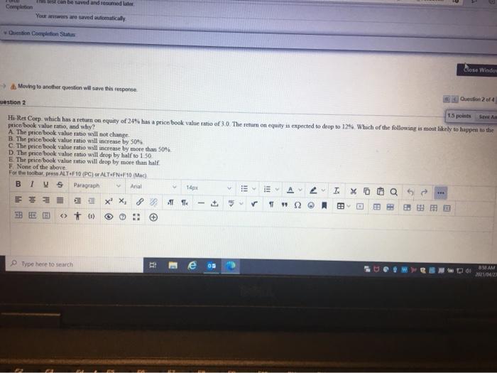  test can be naved and med later Com Your answers are