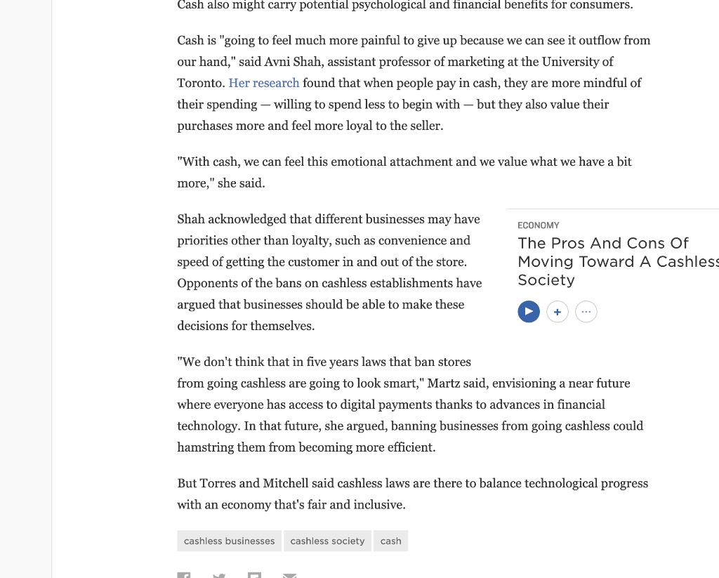 reasons do some stores and restaurants give for not accepting cash? Are