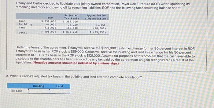 THV Tax Basis Depreciation Cash $ 399,000 $ 399,000 Building 84,000 27,250