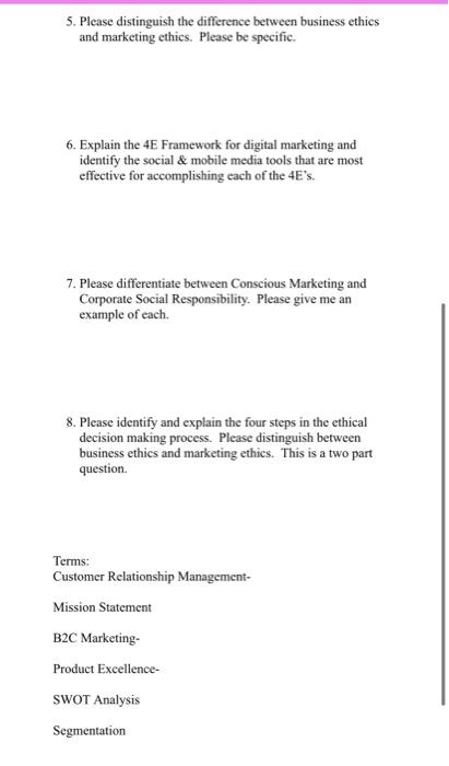 answer. You must explain all four elements. 2. Your friend is writing