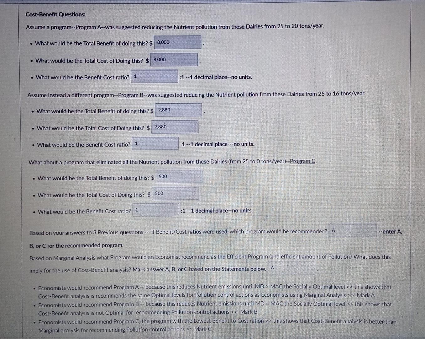 the graph below gives the Marginal Abatement Costs (MAC) and Marginal Damage