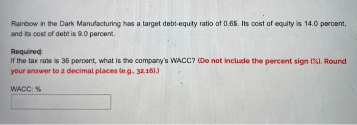  question 1 & 2 please Rainbow in the Dark Manufacturing has