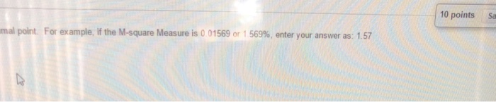 M-square (M2) measure for Fund A. Enter your answer in percentages rounding