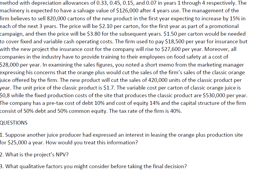 CASE STUDY IN CAPITAL BUDGETING The Williams' farm company is a leading
