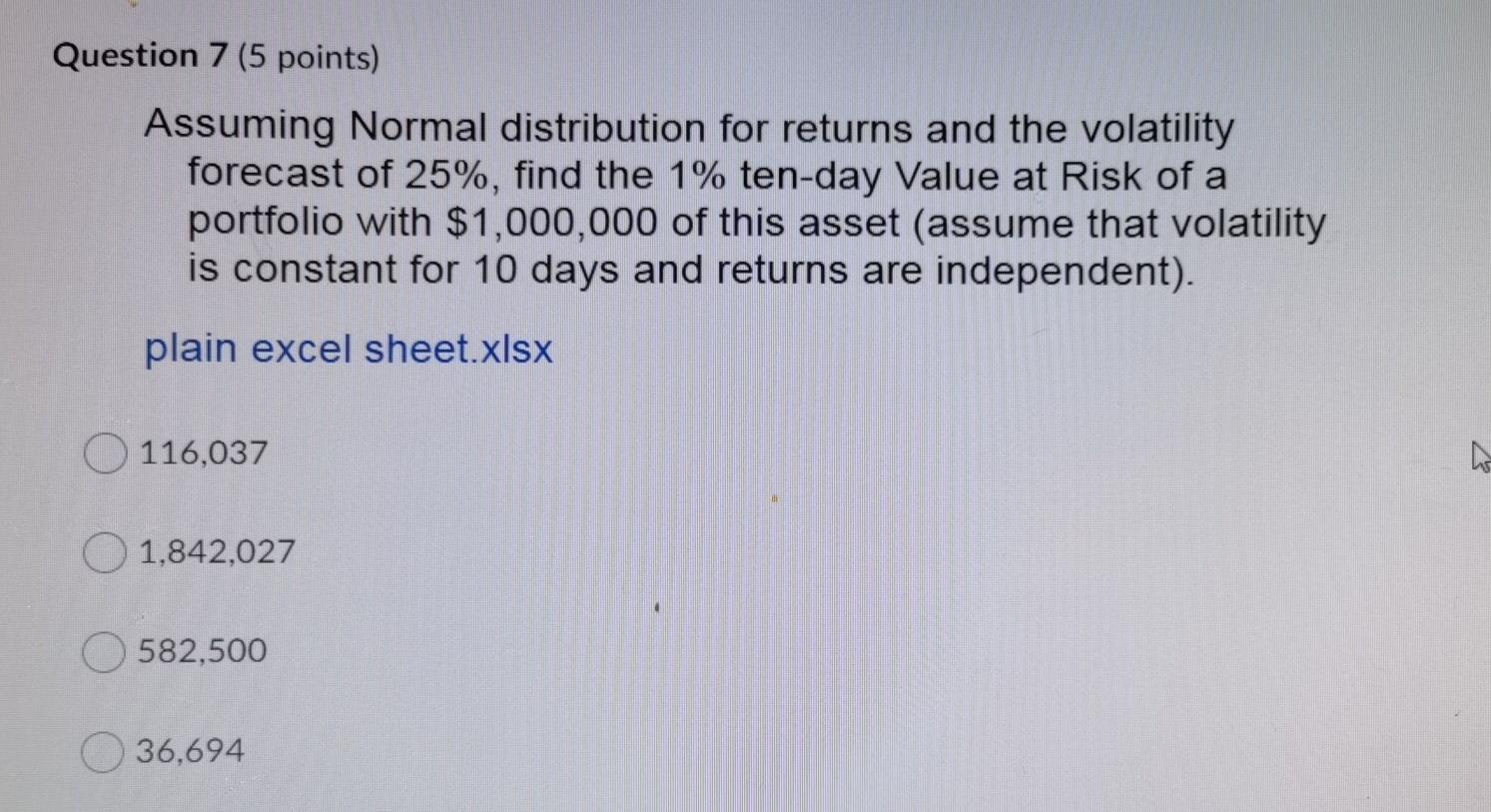 are given below. If the stock falls by 5% today (May 5),