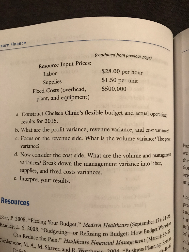 how each key budget assumption might result in a budget variance, and