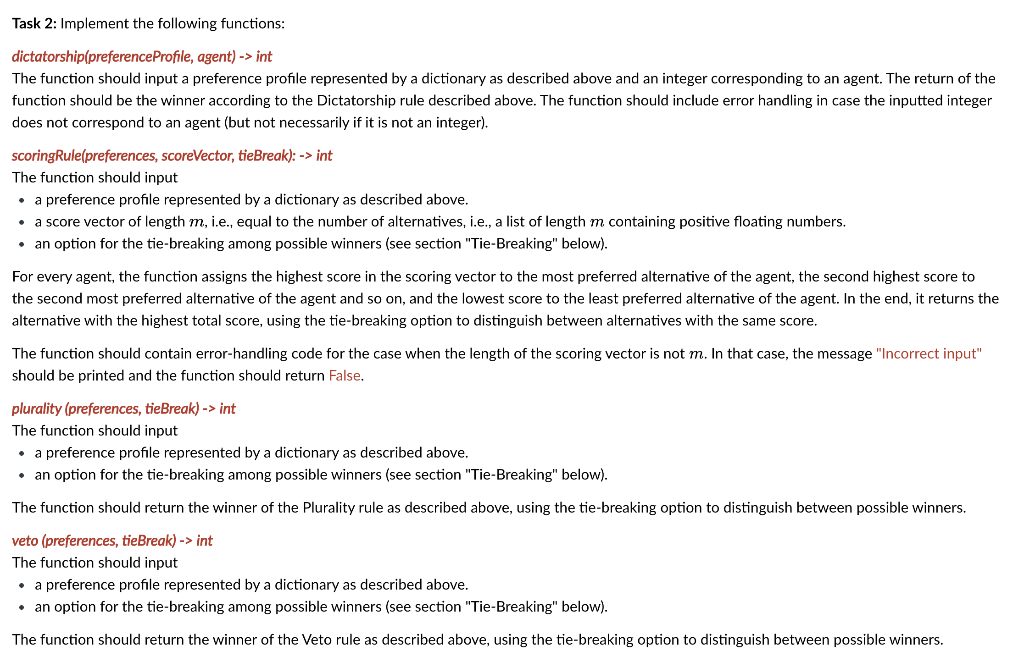 that the agent prefers alternative a to alternative B. A preference profile