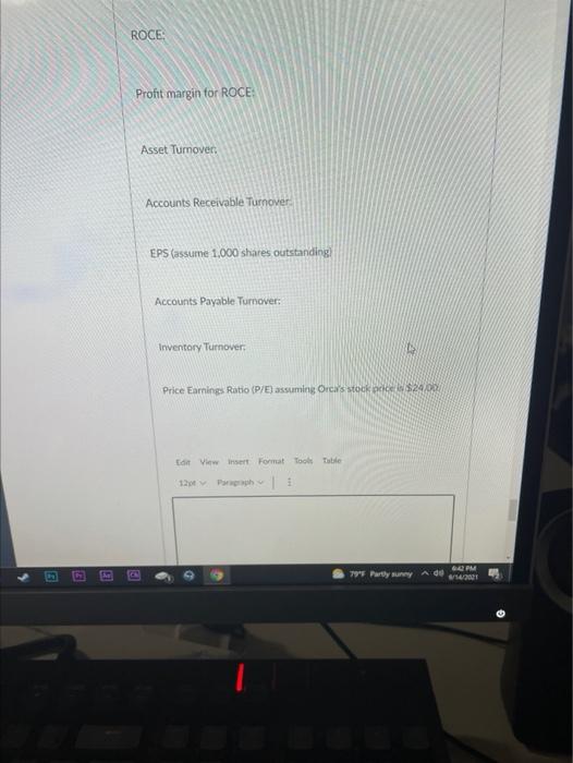 2010 Assets: Cash $10.000 $6.000 Accounts Receivable (net) 6,000 1,500 Inventory 8.000