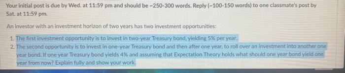 if i can get detail explation please Your initial post is due