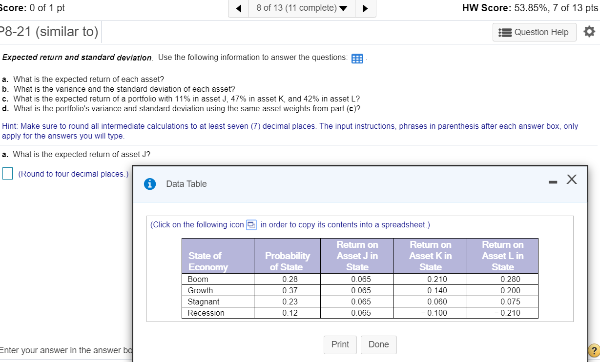 please answer all questions, multistep problem there are 11 parts 8 of
