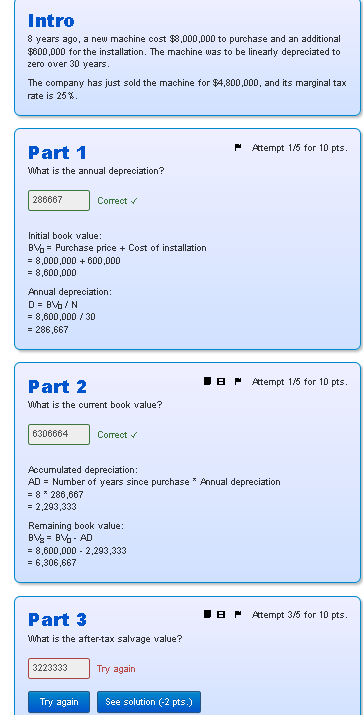  please i need help keep getting it wrong Intro 8 years