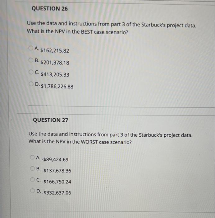 analysis creating a best case and a worst case in addition to