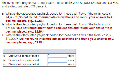 Please show all intermediate steps and formulas used. Use excel to complete