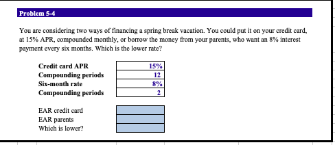 Can I please get the answer using the excel formulas used for