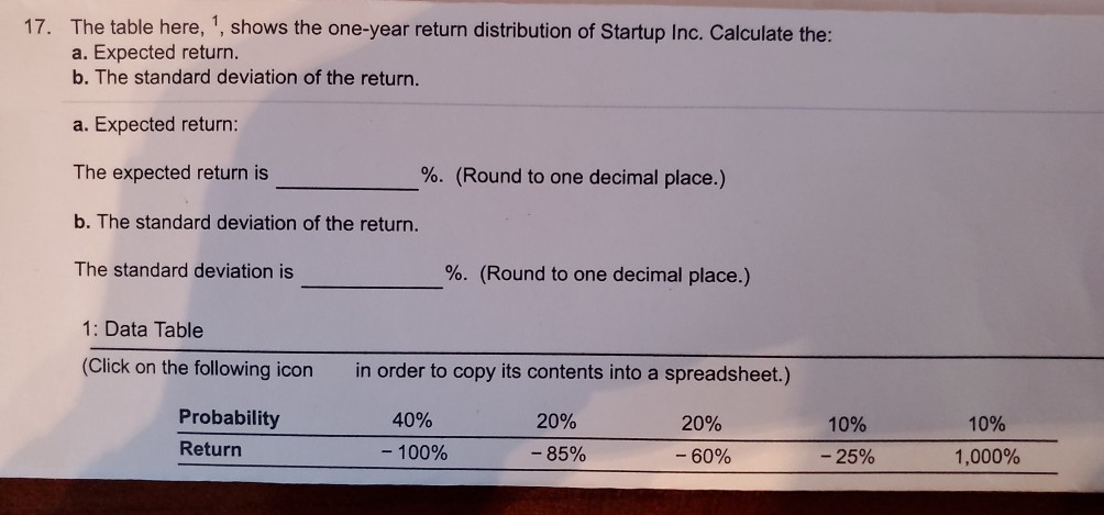 please solve this problem showing the calculations steps Thank you 17. The