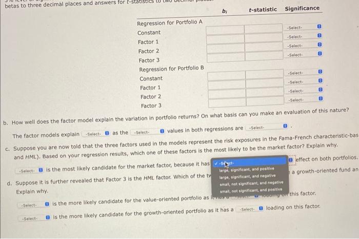 risk factors. Which of these coefficients are statistically significant at 5\% level