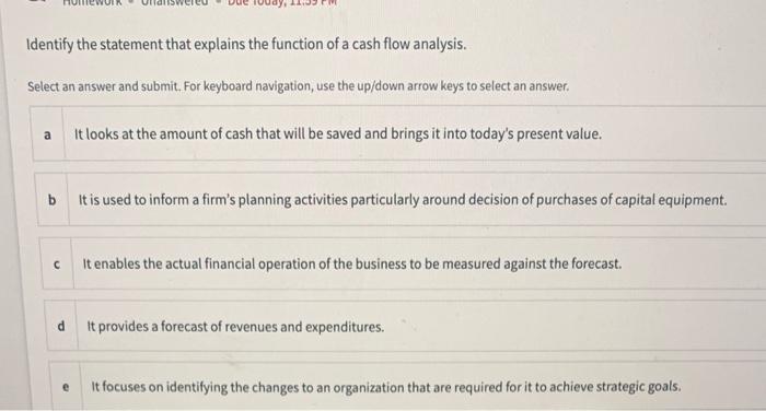 please help I'll like your answer Identify the statement that explains the