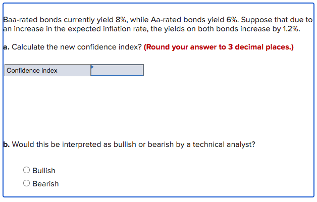  Baa-rated bonds currently yield 8%, while Aa-rated bonds yield 6%. Suppose