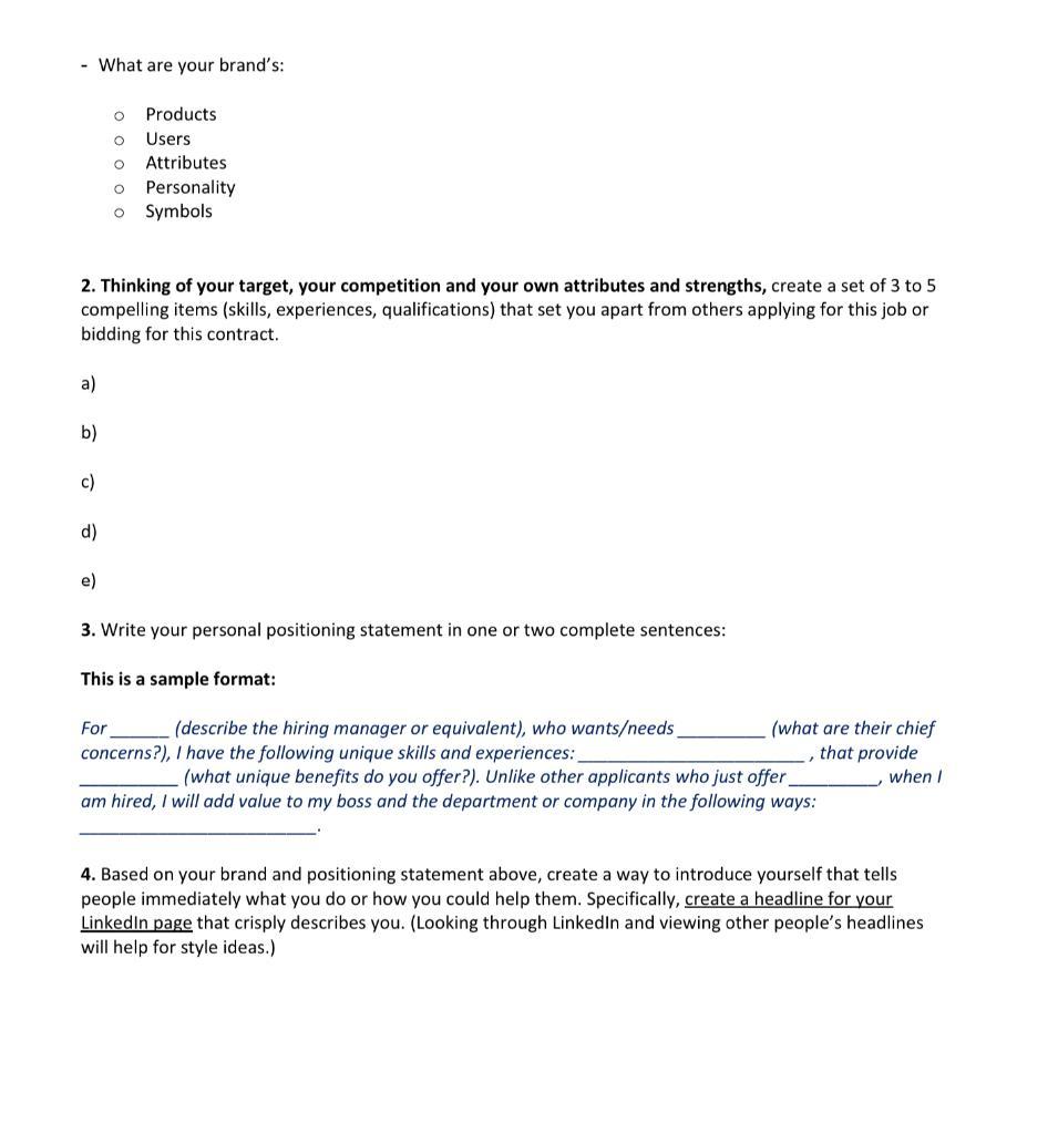 about targeting, positioning, and creating a "big idea" theme for a brand