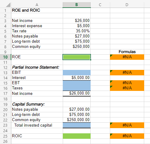 is $26000, its interest expense is $5000, and its tax rate is