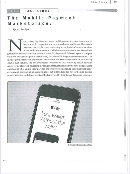  Case Study | 311 4.8 CASE STUDY The Mobile Payment Marketplace: