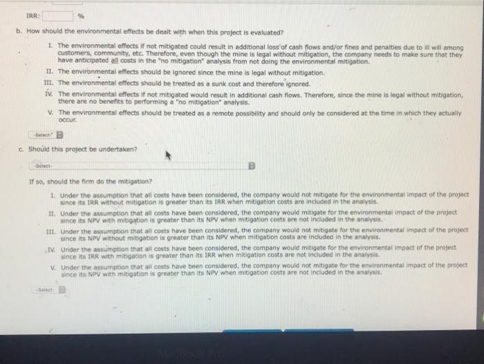 / 7 15. Problem 11.08 (Capital Budgeting Criteria: Ethical Considerations) Book A
