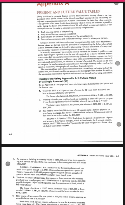 through A-10. The time value of money questions are very important. Attempt