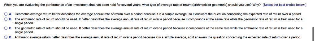 time period and for both firms b. Calculate both the arithmetic and