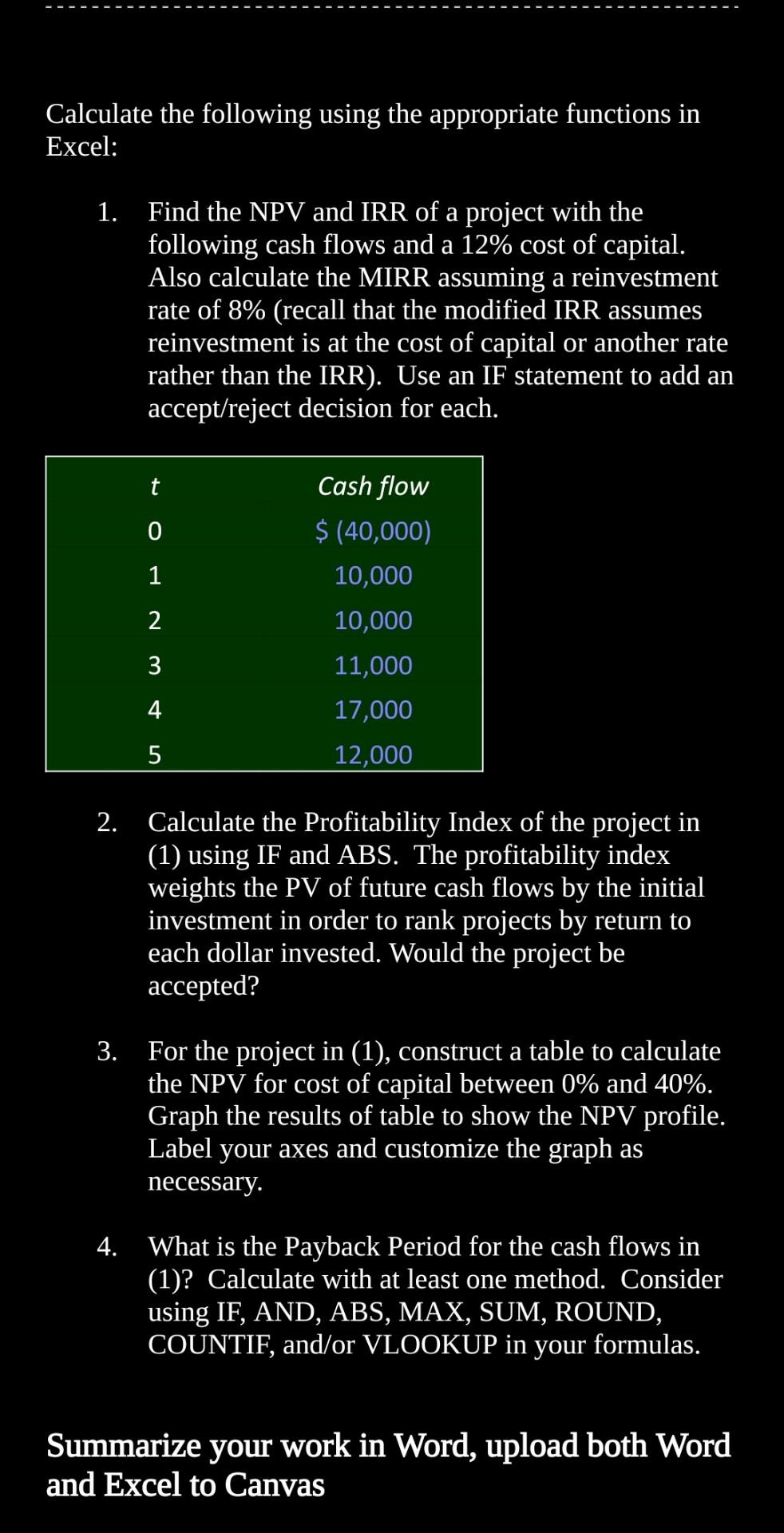 must be less than one page. Word and Excel are free through