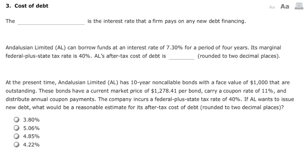 WACC involves calculating the weighted average of the required rates of return