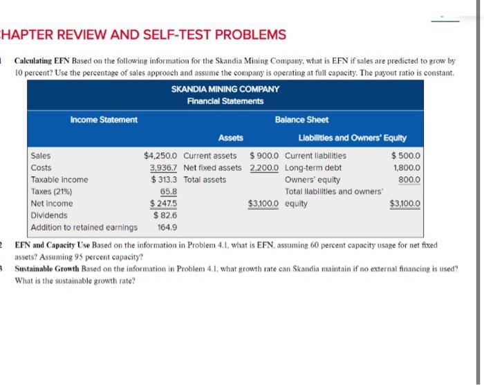  Do the Chapter Review and Self-Test Problems from p. 114. HAPTER