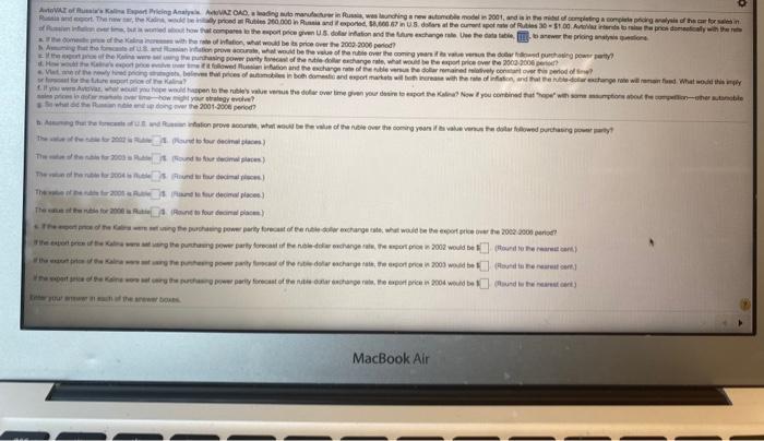 model in 2001, and is in the midst of completing a complete