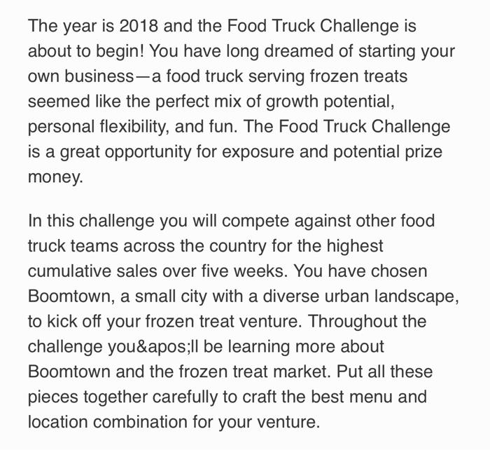 learned from the simulation and how you could apply them in a