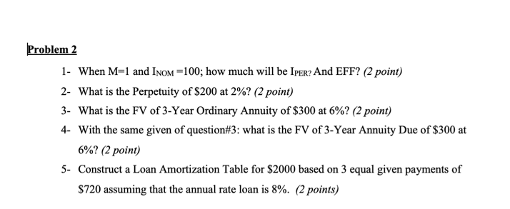 So skip first question and solve the rest please Problem 2