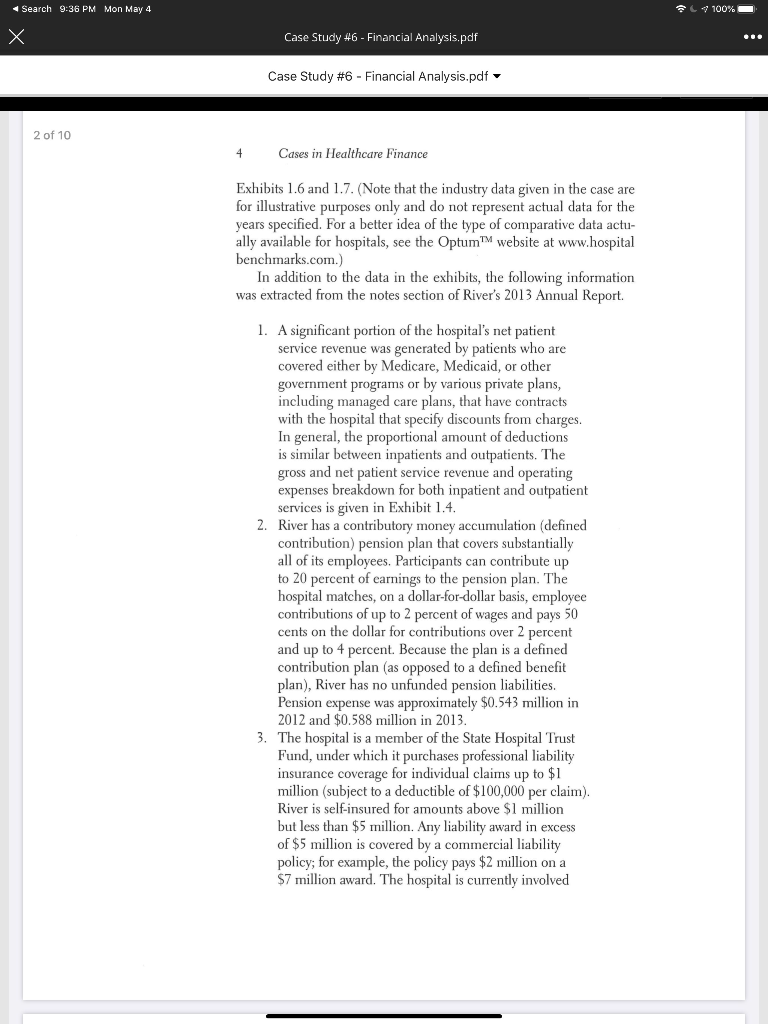 Do not provide a list of ratios. Make a statement and then