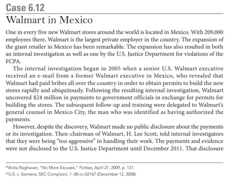 to be completed individually. 2. Read the attached case study entitled Walmart