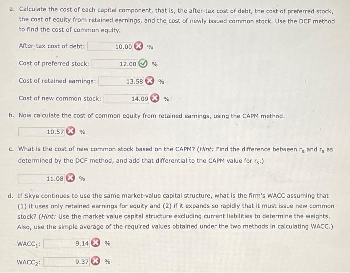 (in thousands of dollars): Skye's earnings per share last year were $3.50.