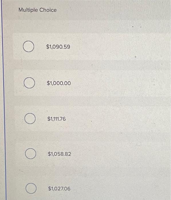 stock of $85 per share. With the common stock selling at $90,