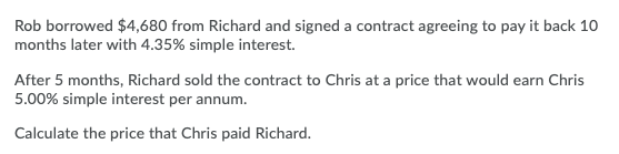 invest for 120 days and is considering two options. Option 1: He