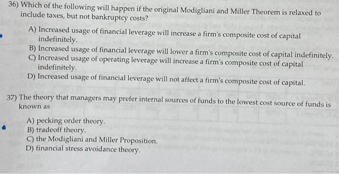 expected EPS are maximized. B) when a firm's break-even point is achieved.