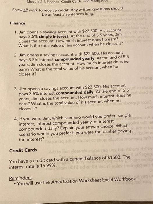 with a current balance of $1500. The interest rate is 15.99% Reminders