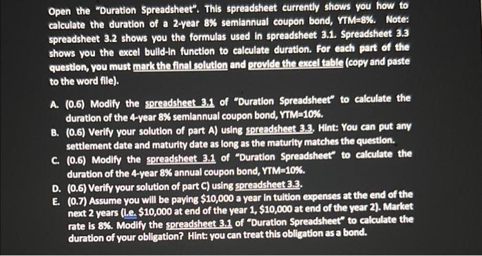 ill leave a like! Open the "Duration Spreadsheet". This spreadsheet currently shows