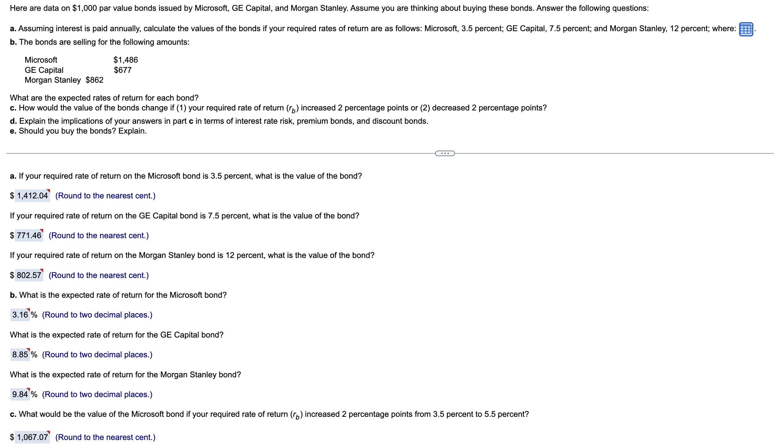I got all of these wrong. Please post solution on how to