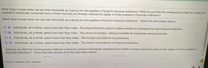  What does it mean when we say that individuals as a