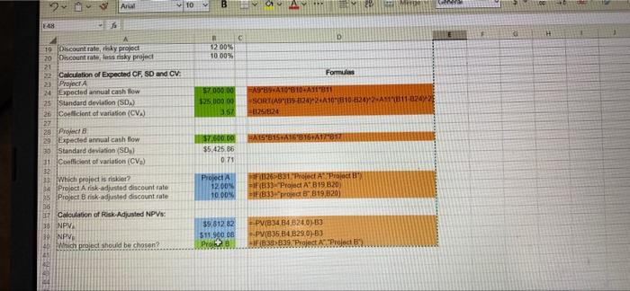 after the initial investment and are subject to the following probability distributions