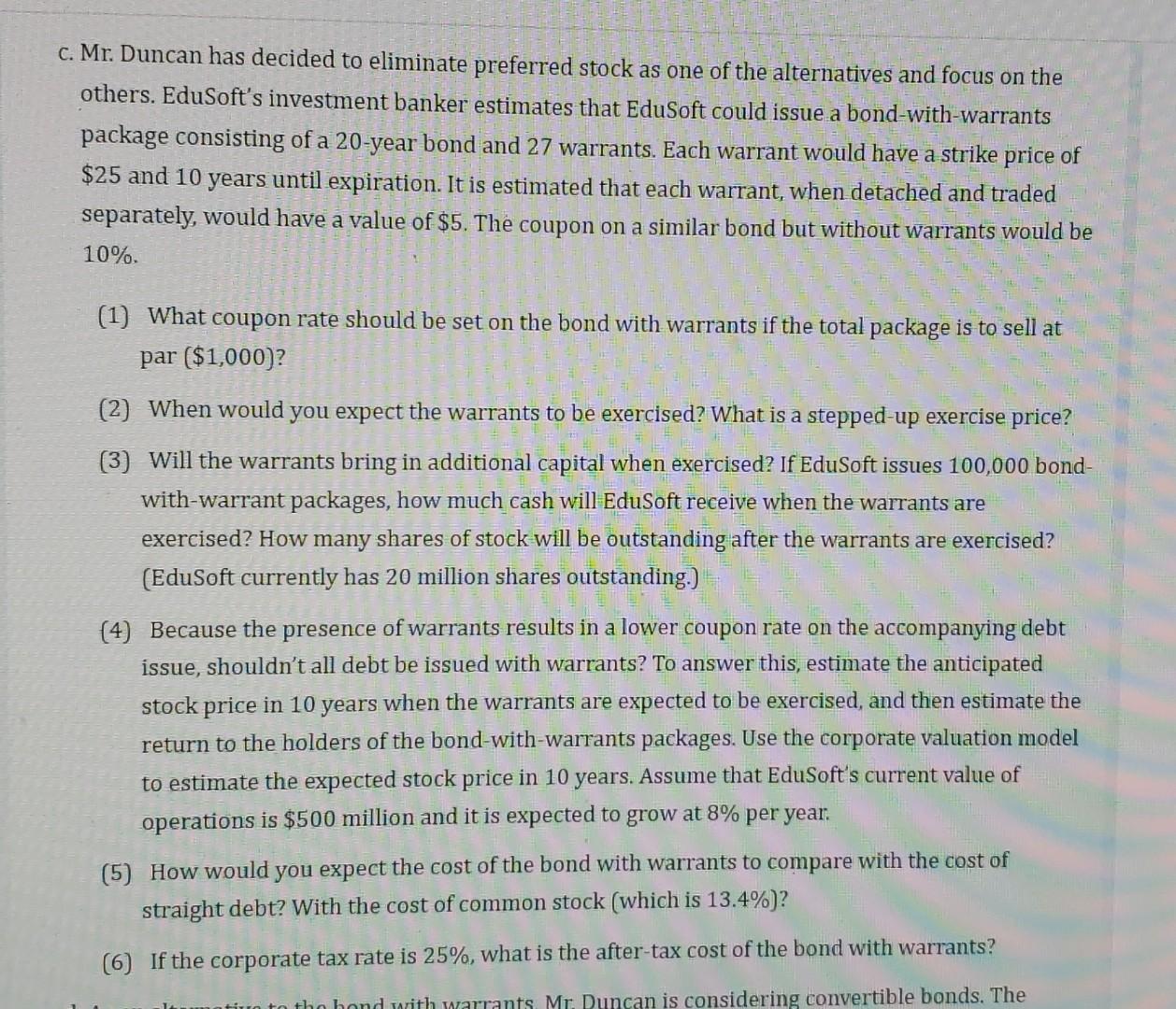  Need help with question C - 5&6. Thank you c. Mr.