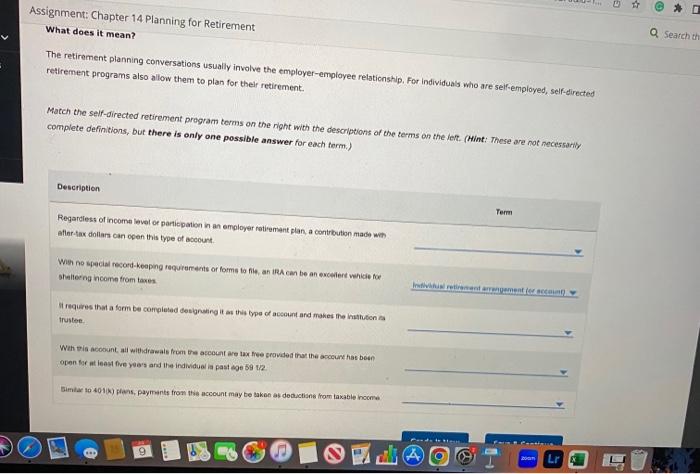  What does it mean? The retirement planning conversations usually involve the