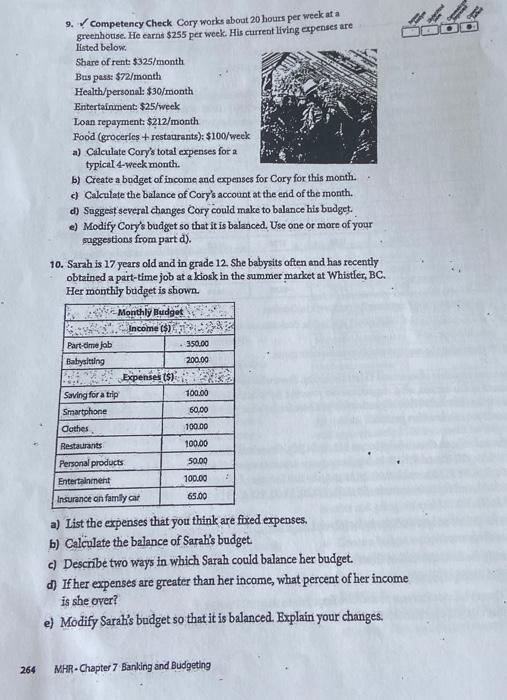 an expense. a) money from a hewspaper route b) money for snow
